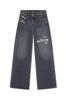 Denim Loose 02 [Diesel] Men's Pants, Fit, Straight, A06371007F6, 26inch, Black,