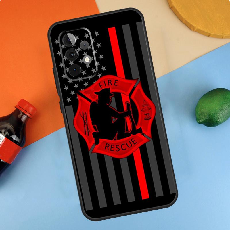 Firefighter Fire Department Fireman Fundas For Samsung Galaxy A54 A34 A14 A52 A32 A22 A12 A13 A23 A33 A53 A73 A51 A71 Case