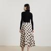 Gejin Casual Polka Dot A-Line Mid-Length Skirt