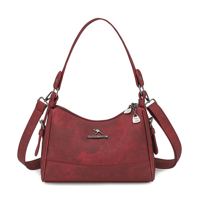 Women's Shoulder Bag Multi-layer Vintage Mother Bag