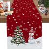 Christmas Table Runner with Santa and Tree Design