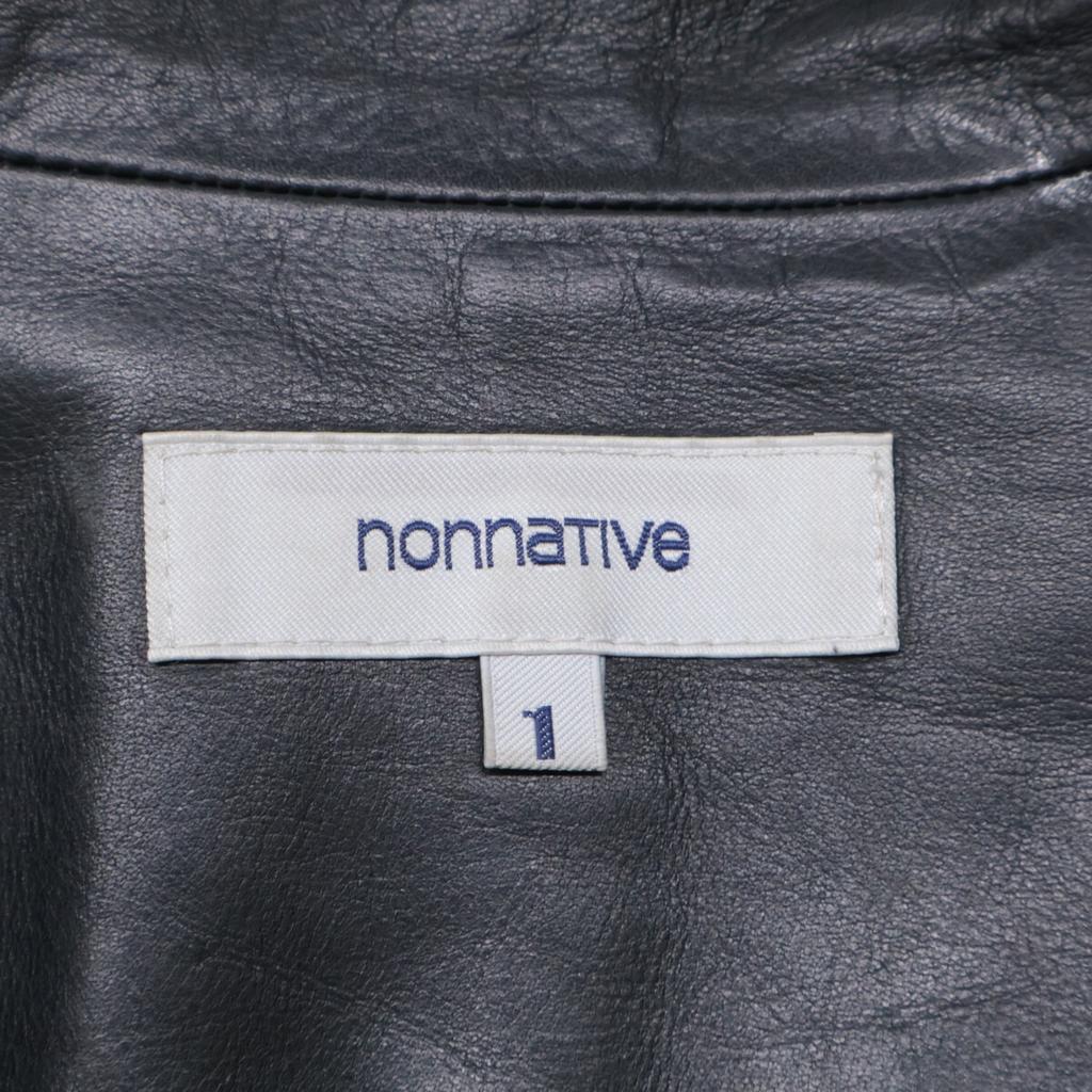 nonnative TNP-NN-J-6003 Cow Leather Rider's Jacket Jacket 1 blackUsed