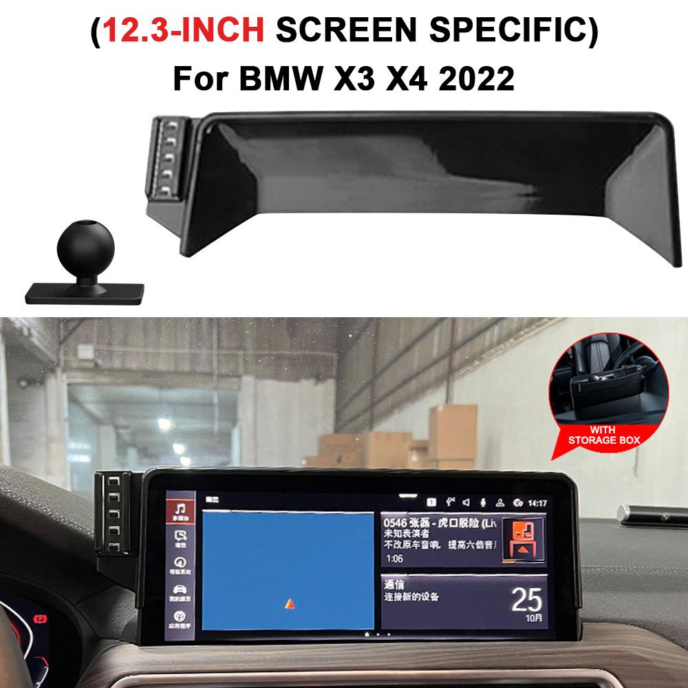 For BMW X1 X2 X3 X4 X5 X6 X7 3/5/6 GT Series 12.3" Screen Car Dashboard Mount GPS Phone Holder Screen Fixed Clip Clamp Stand