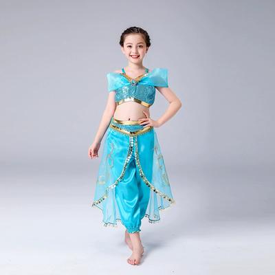 Aladdin Girls' Pants Dance Clothes Princess Dress COS Costume Children's Two-piece Performance Suit