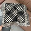 Autumn New Versatile Maillard Plaid Jacquard Scarf Women's Fashion Warm and Cold Scarf with Decorative Shawl