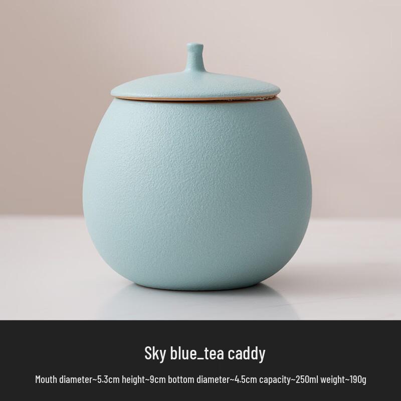 Zhi Nian Hua Ceramic Sealed Tea Caddy