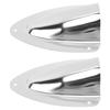 1 Pair Stainless Steel Clam Shell Vent Polished Marine Wire Cable Vent Cover for Yacht Boats Fishing Boats 100mm 3.93in