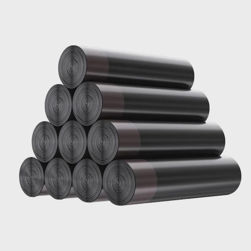 Automatic-Closing Thickened Drawstring Trash Bags for Hotel and Kitchen Use