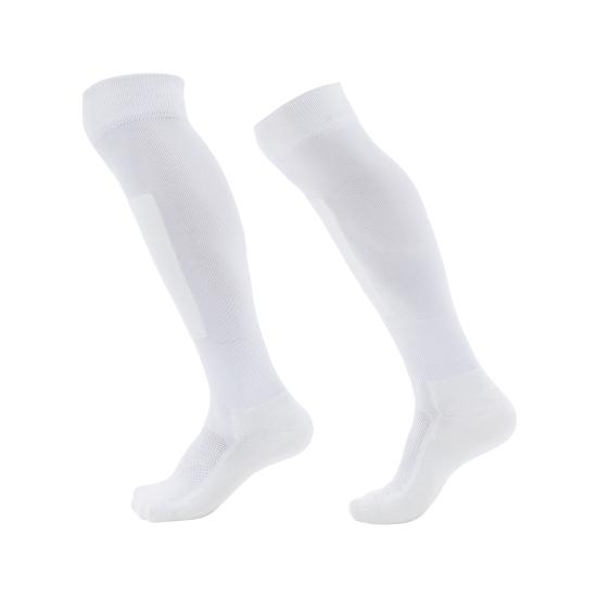 1 Pair Sports Socks Knee High Stretchy Moisture Wicking Terry Non-slip Foot Protection Thickened Men Women Football Fencing Stockings for Outdoor