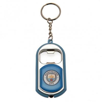 Chaveiro Lanterna Abridor de Garrafa Manchester City FC