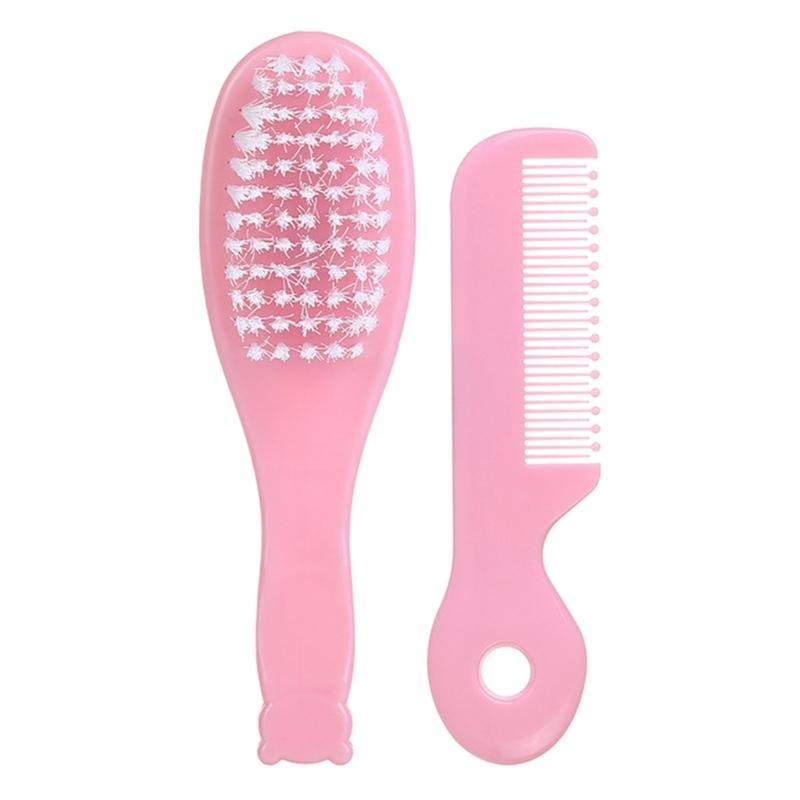 Baby Hair Brush Hair Comb Set Toddler Bathing Brush Newborn Head Massager Brush Infant Hair Grooming Comb Bath Brush