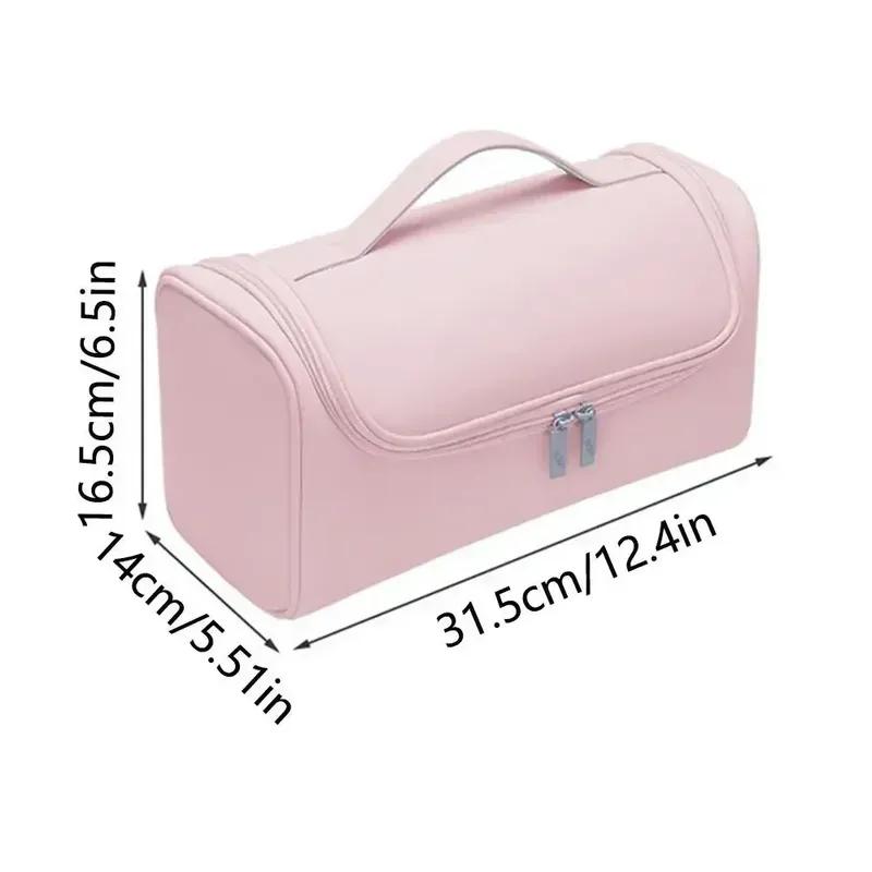 Hideable Hanging Hook Hair Dryer Case Portable Non-slip Hair Tools Pouch Waterproof Large Capacity Curling Iron Storage Bag