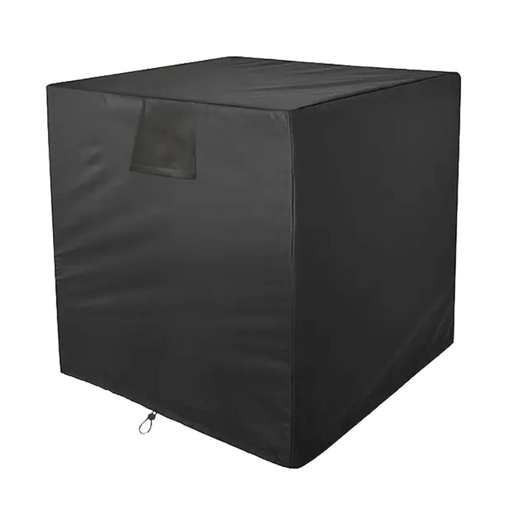 Air Conditioner Outer Unit Cover Outdoor Central Outer Vent Full Cover Dustproof 210d Heavy Duty Black Outdoor Furniture Cover