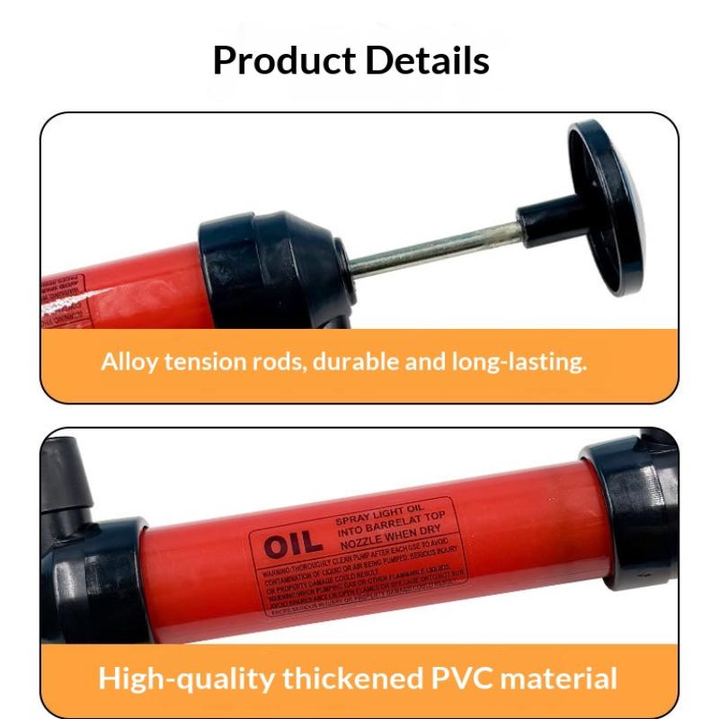1 Set High Quality Inflatable Tube Hose Liquid Petrol Gas Transfer Car Accessories Portable Manual Pump Oil Siphon Hand Suction