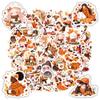 35pcs-50pcs Autumn Coffee Stickers Cute Fashion Stationery Stickers  Stickers For Guitar DIY Skateboard Laptop Luggage