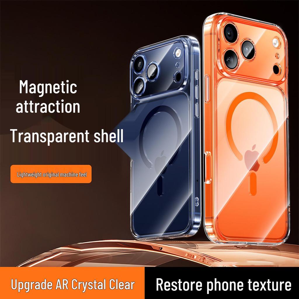 iPhone 17 Pro Max Magnetic Transparent Case with Drop Protection