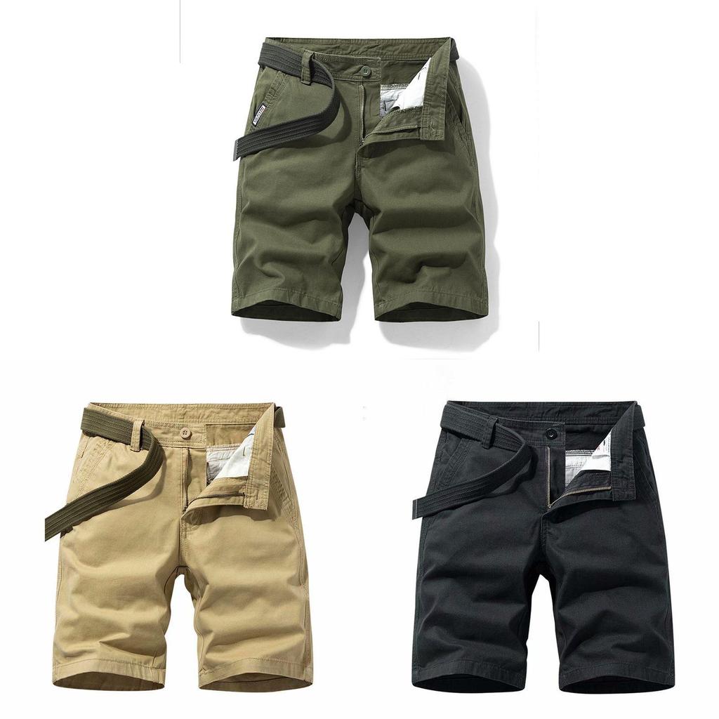 Summer Men Cargo Shorts With Water Wash Cotton Fabric For Teen Casual Wear