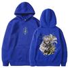 Vintage Harajuku Demon Slayer Hoodies Fall Winter Fleece Sweatshirts Manga Zenitsu Graphic Hooded Streetwear Men Women Clothing