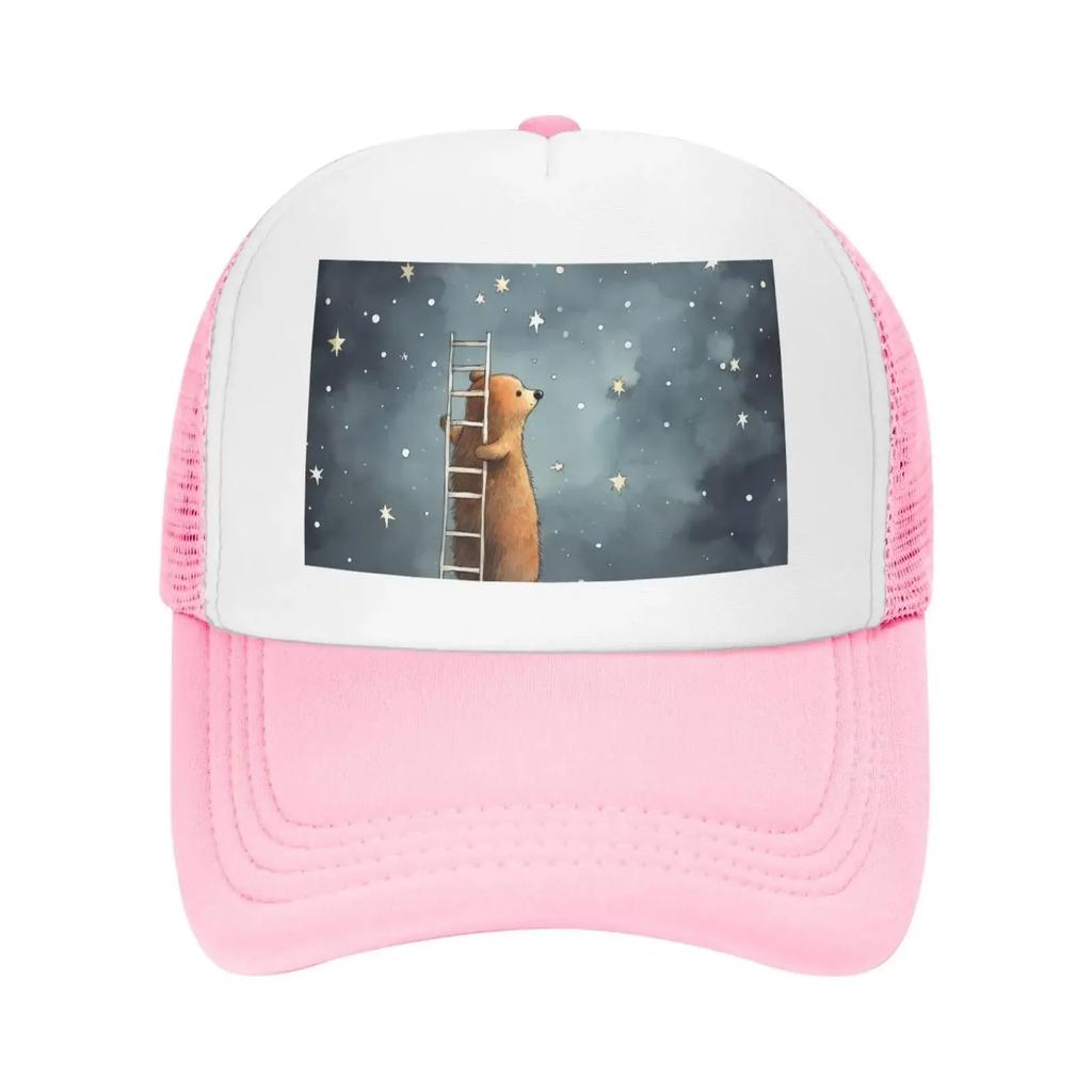 Baseball Cap Classic Dad Hat for Men Women Adjustable   Bear Building a Ladder Golf S Trucker S All Seasons