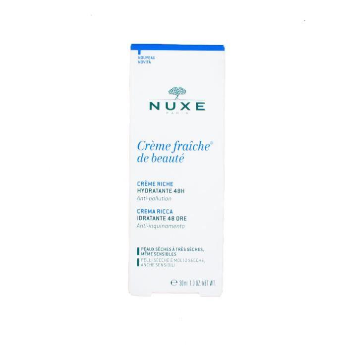 Crème Hydratante - NUXE - Crème Fraîche De Beauté - 30ml - Peaux Sèches - Texture Crème