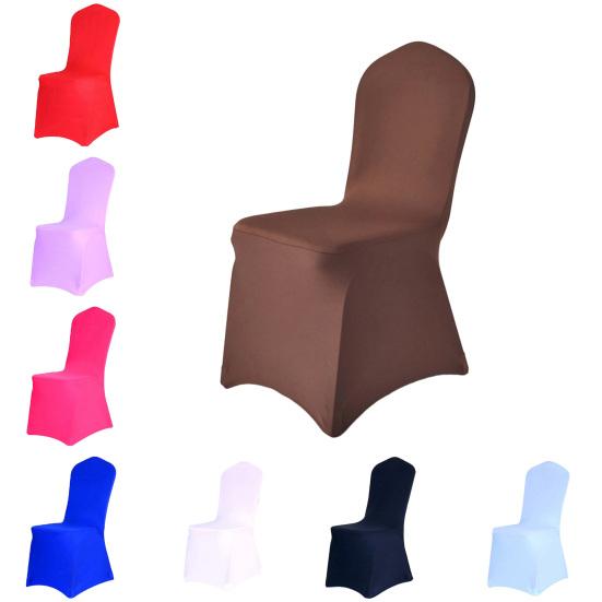 1Pcs Seat Chair Cover Elastic Universal Polyester Spandex Chair Cover for Wedding