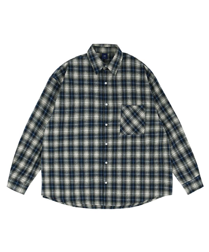 RAW LAB Daddys Ombre Check Shirt - Blue