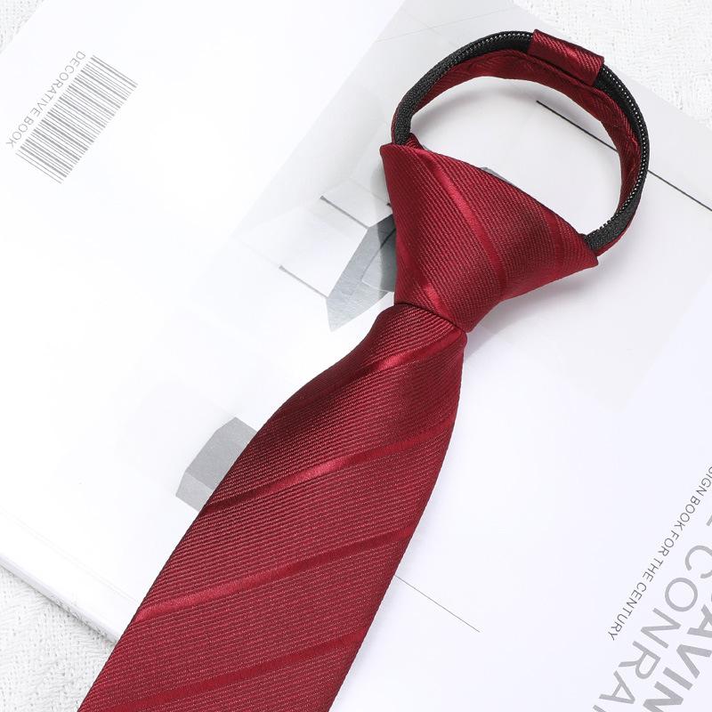 

Women S Short Zipper Tie, College Style Male Lazy, Free To Play, Easy To Pull, Narrow Korean Version Of Casual Tie, One Pull