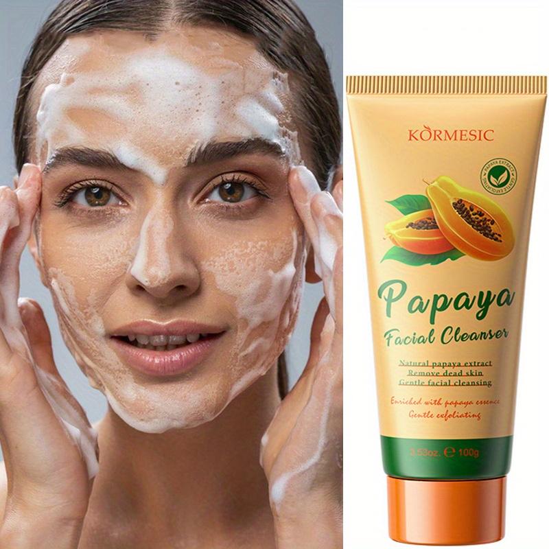 Sanfte Papaya Reinigungsmilch 3,53 oz zur Ölkontrolle, Tiefenreinigung des Gesichts, Feuchtigkeitsspendend, Nicht reizend