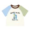 LUSON Baby Boys' 2025 Color-Block Raglan Short Sleeve T-Shirt