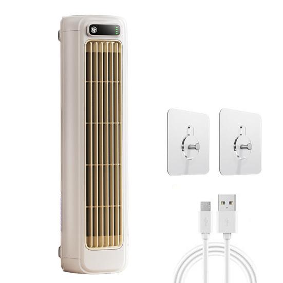 

Portable Air Conditioner Fan Rechargeable Wall-Mounted Cooling Fan with 3 Speeds & LED Touch Screen Silent Air Cooler абрикосовый