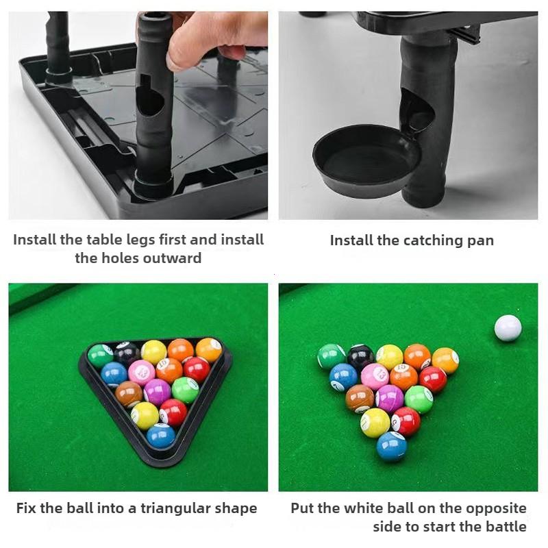 Mini Pool Table Game Tabletop Desktop Sports Billiards Board Party Game Mini Tabletop Set Speelgoedcadeau Voor Ouder Interactive