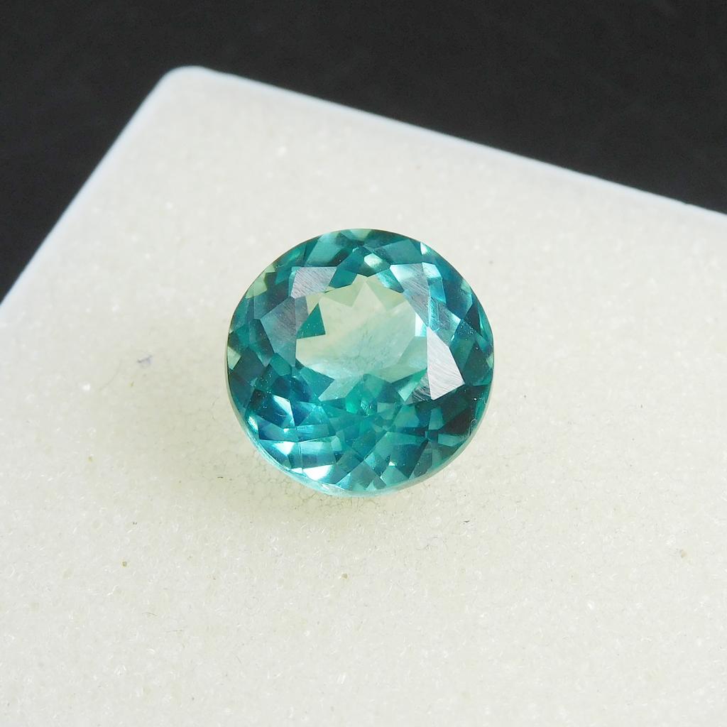 Natural Bluish Green Sapphire Loose Gemstone 9.50 Ct Round for Birthday Gift September Birthstone