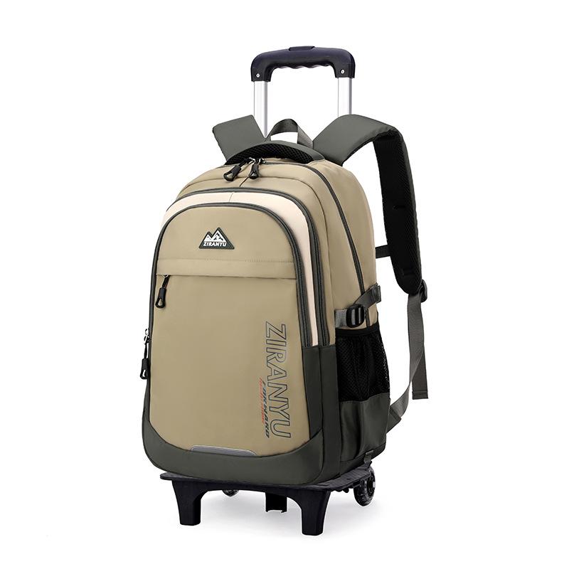 Children School Bag With Wheels Kids Rolling Backpack For Boys Wheeled Backpack Student Trolley School Book Bag Carry On Luggage