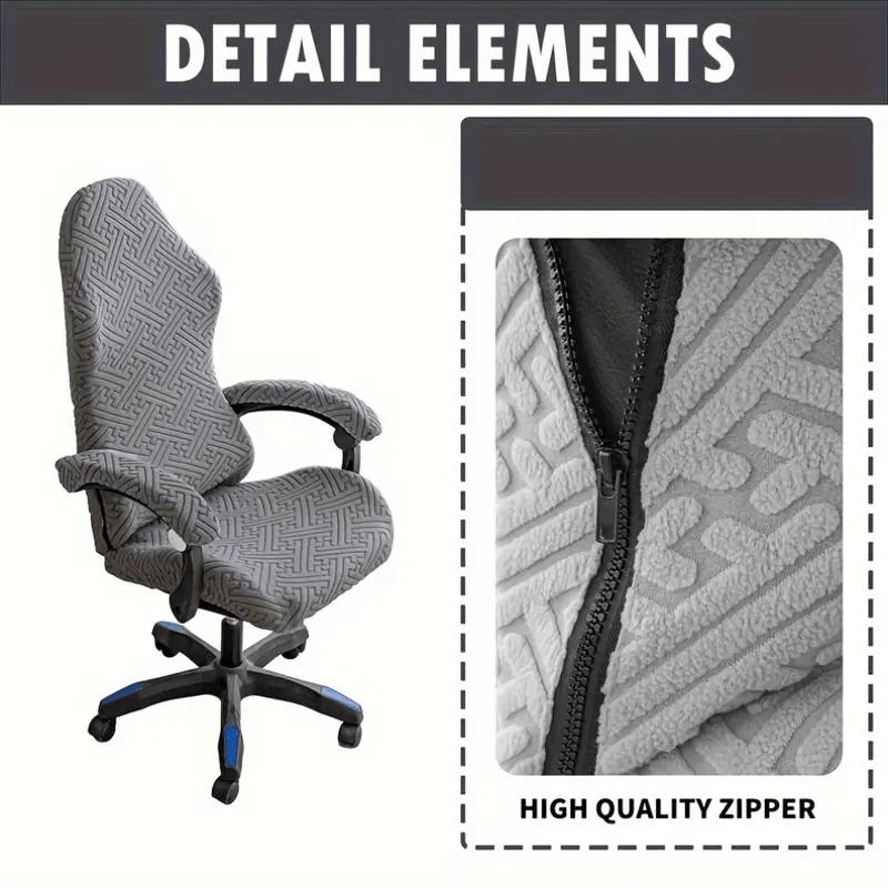 4pcs Gaming chair cover, modern solid colour Great Wall grid gaming chair cover, suitable for internet cafe