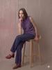 Autumn/Winter High Neck Sleeveless Vest: 5% Cashmere, 5% Silk Wool Blend