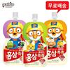 Pororo Red Ginseng Soksok 40 Pcs (Orange 20 + Grape 10 + Apple 10) / Free Shipping, 100ml, Grape Blueberry + Apple Plum + Orange