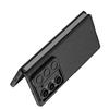 Luxury PU Leather Hard PC Shockproof Phone Cover for Samsung Galaxy Z Fold 6 5 4 Case with Screen Protector Camera Protection