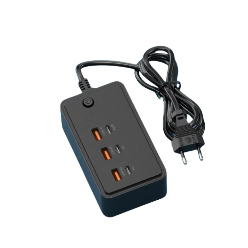 Power Strip Electrical Socket Total 35W US/EU/UK Plug Multiple 3PD 3USB Extension Cable Plugs Adaptors Quick Charging Charger