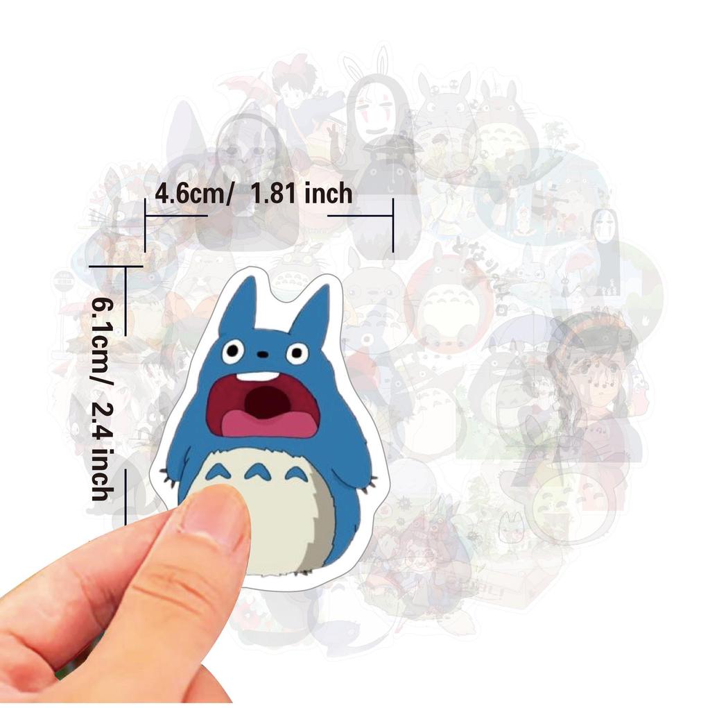 50 My Neighbor Totoro Sticker Sheets for Backpack & Thermos Decoration
