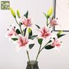 Indoor Home Furnishing Hotel Fake Flower Ornament Wedding, Simulated 6-head Perfume Lily Flower