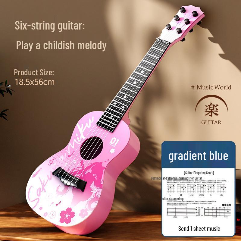 Realistic Guitar Playable Ukulele Toy for Children's Musical Education
