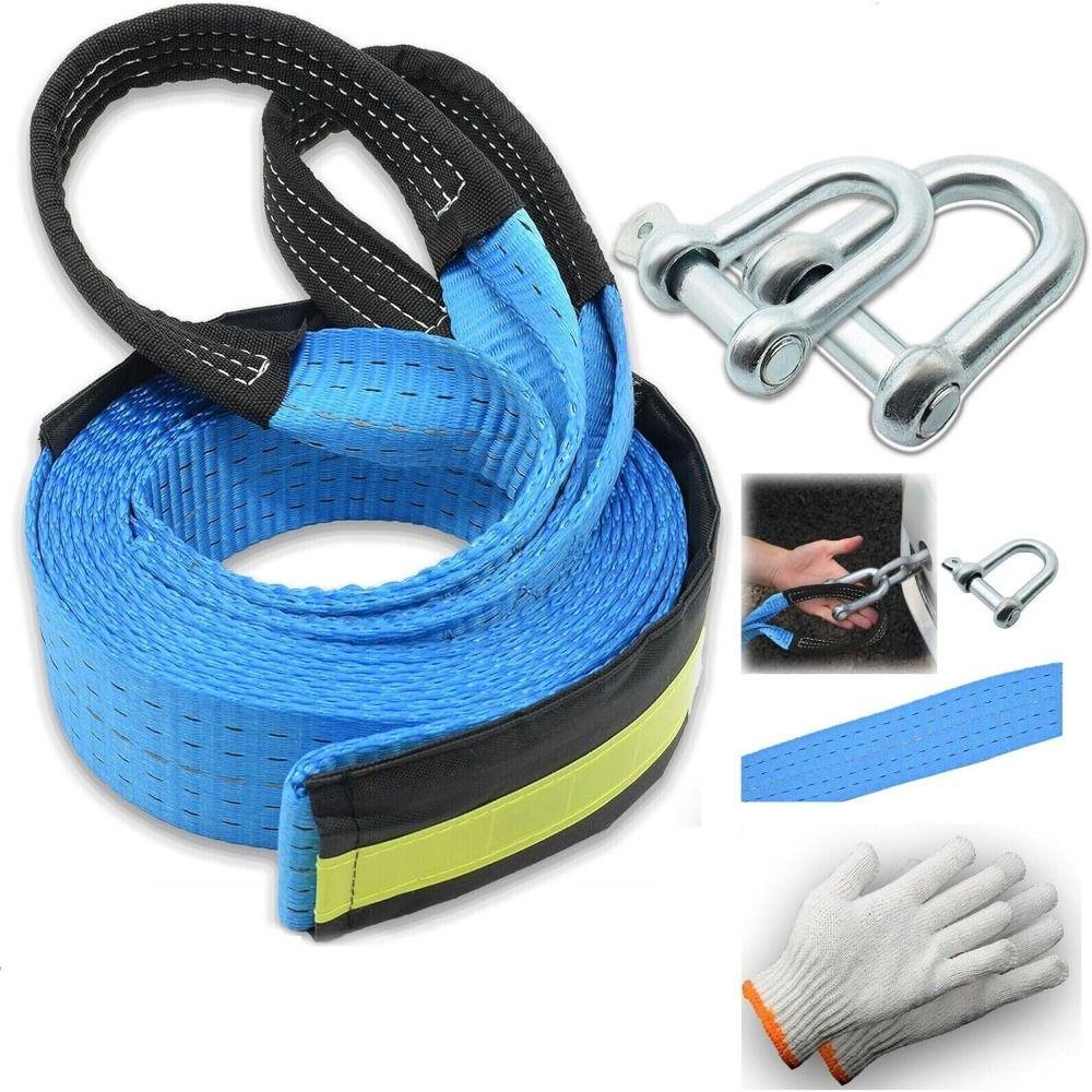 

Синий буксировочный трос 8T Heavy Duty Towing Pull Strap Hot Tow Road Recovery