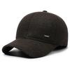 Autumn Winter Men's Warm Cap Middle-Aged Winter Baseball Cap Outdoor Velvet Thick Cotton Cap
