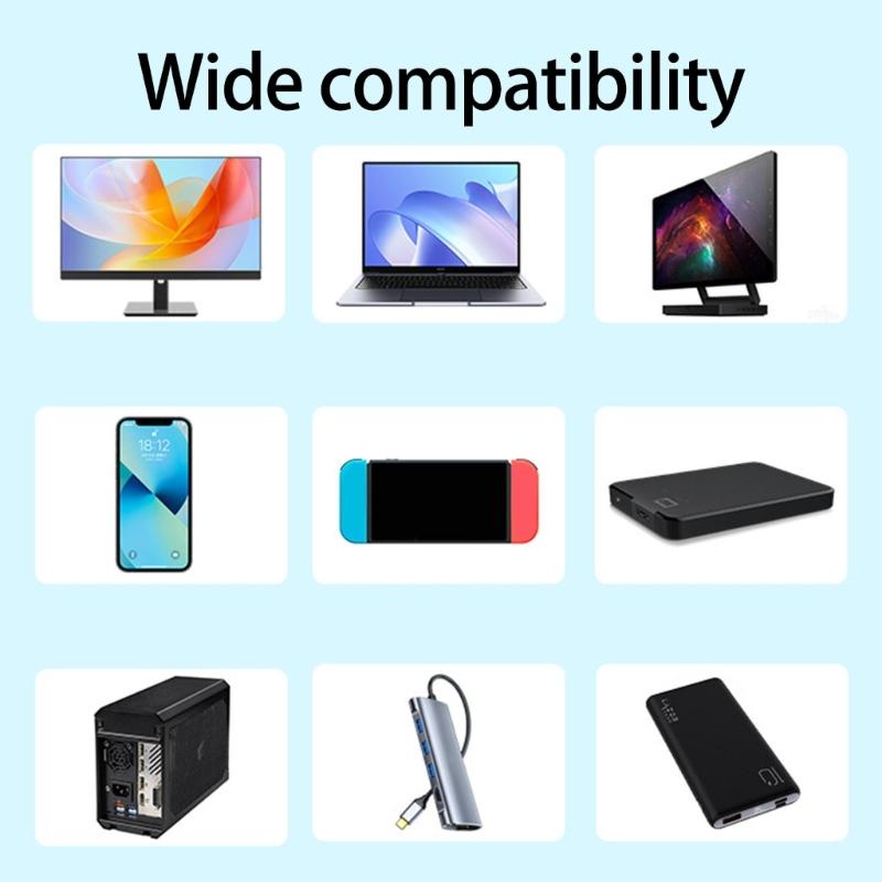 High Speed Type C Extension Cable 40Gbps Male To Female Type C Portwith 8K 60Hz Video Support and 240W Power Delivery