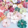 50/100pcs Artificial Flower Heads Colourful Silk Flowers For Crafts Scrapbooking Home Decoration