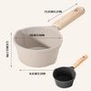 Maifanshi Sauce Barbecue Pot Non-Stick Frying Pan Thick Bottom Small Pouring Pot Double-ded Guide Mouth Safe