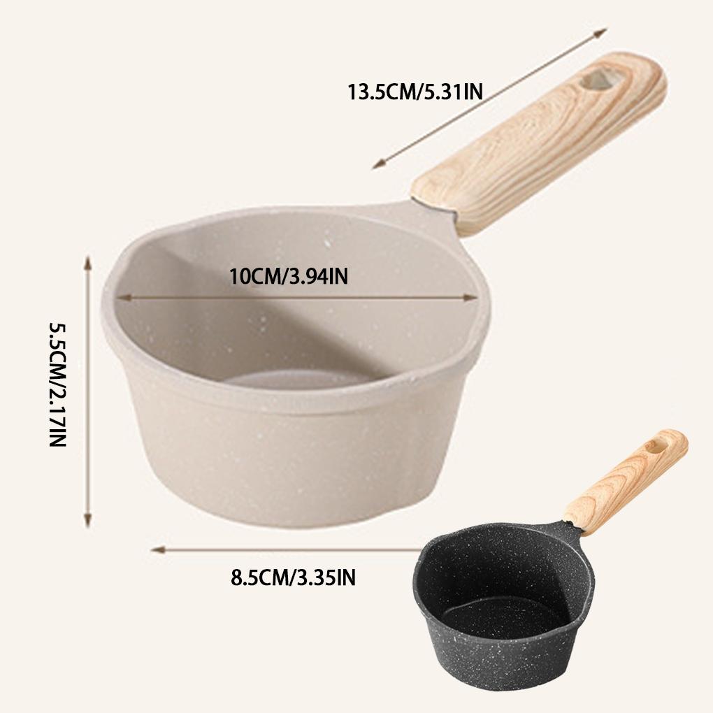 Maifanshi Sauce Barbecue Pot Non-Stick Frying Pan Thick Bottom Small Pouring Pot Double-ded Guide Mouth Safe
