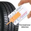 4pcs Small Treading Depth Checker High Seeability Scale Treading Gauges Tool for Quick Tire Inspection on All Vehicle Types