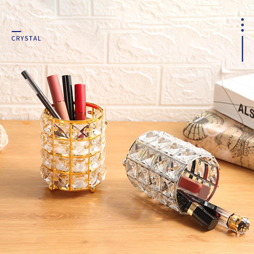 Desktop Aufbewahrung Stifthalter Kristall Stifthalter für Make-up Pinsel Geschirr Schreibtisch Organizer