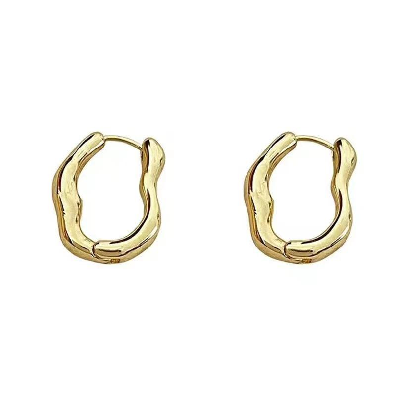 Irregular Geometric Ear Buckle Minimalist Versatile Niche Earrings For Women